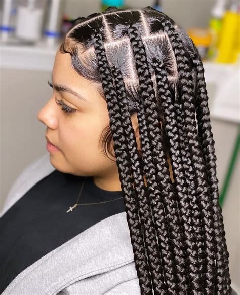 knotless braids with curls|how to do knotless braids for beginners.